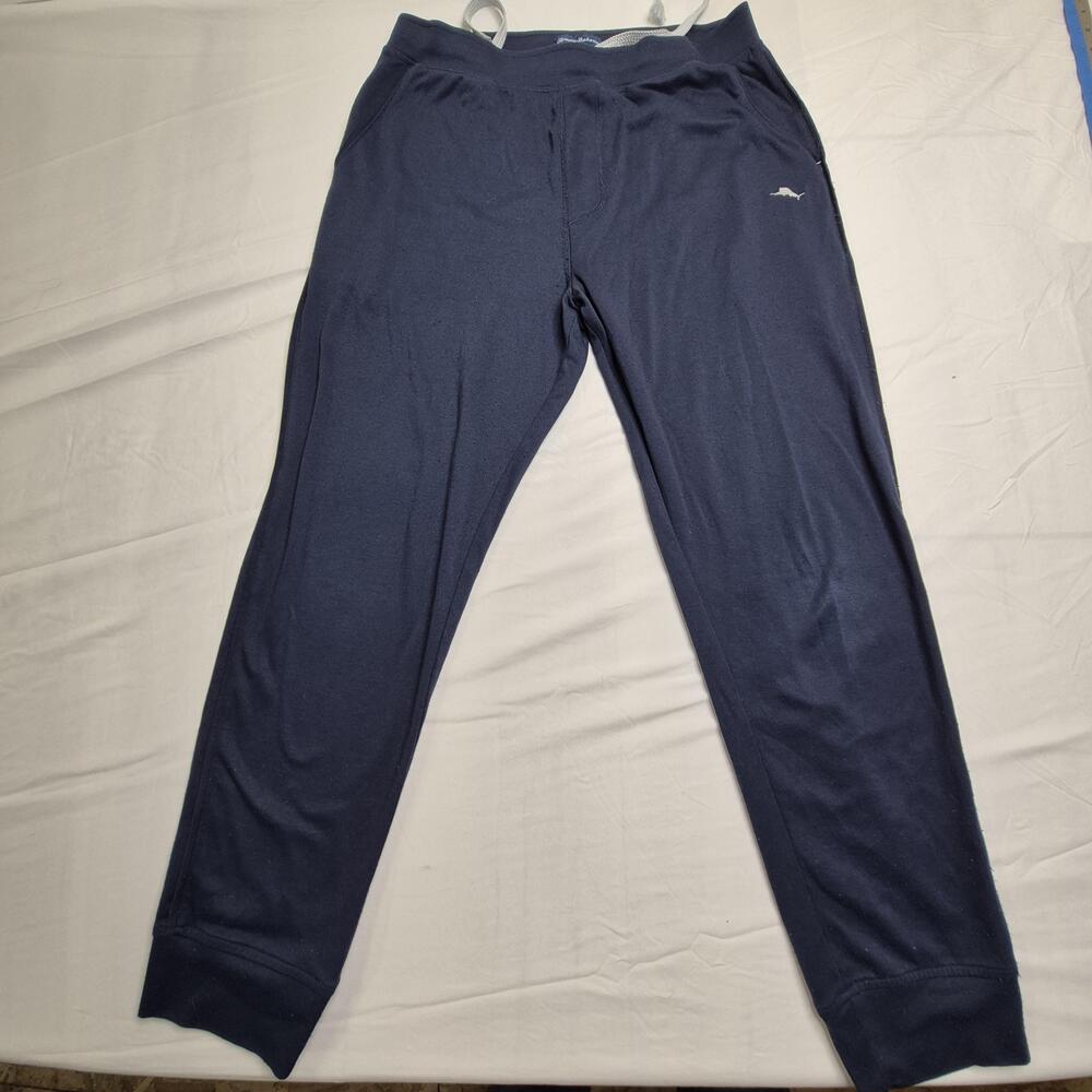 Tommy Bahama Lounge Pants Mens Medium Blue Knit Jogger Pajama Sleepwear